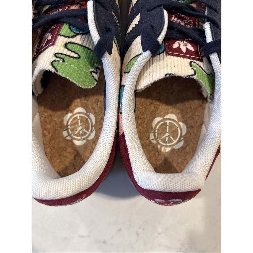 IG2849 Sean Wotherspoon × adidas Gazelle Indoor Corduroy Ecru Navy Womens 7.5 - Picture 5 of 7